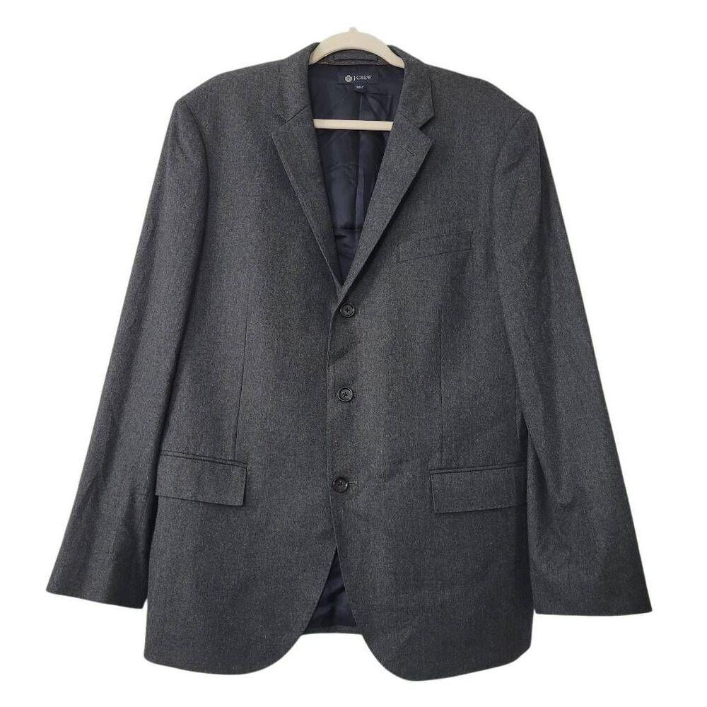 J Crew Ludlow Jacket Mens‎ 44R Gray Italian Wool Sports Coat Classic Preppy
